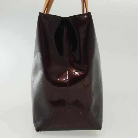 LOUIS VUITTON Monogram Vernis Reade PM Hand Bag Amarante - Picture 5 of 16